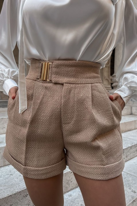 Šortky GLEROLZA BEIGE, Barva: béžová, IVET.EU - Stylové oblečení