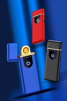 Αναπτήρας USB TOUCH διπλής όψης MOLBI BLUE